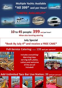 Yacht and Catering Special offer